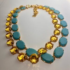 LELE SADOUGHI Candy Crystal Double Row Necklace in Turquoise Sunshine